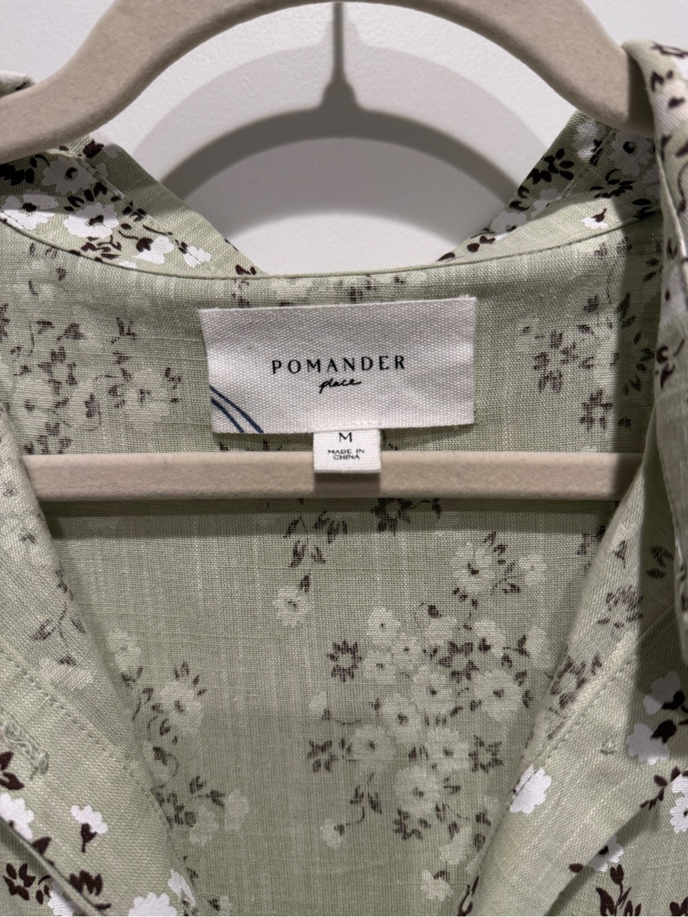 ✨Pomander Place✨ Green Ditsy Floral Cotton Mabel Maxi Dress - Picture 3 of 3